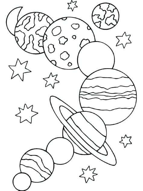 Solar System Coloring Page