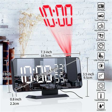 Digitale Projectie Wekker Met Fm Radio Smart Home Slaapkamer