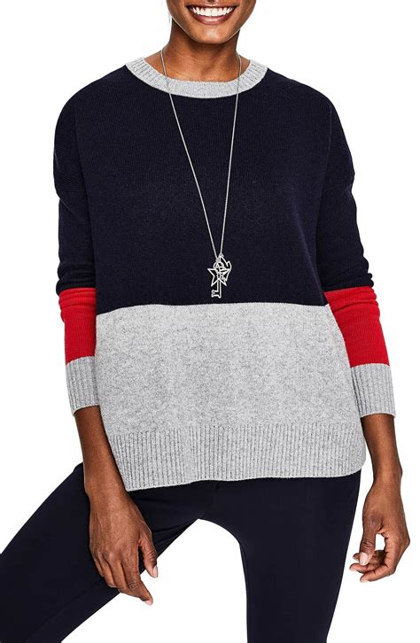 Boden Relaxed Colorblock Wool Cashmere Blend Sweater Nordstrom