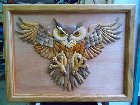 Owl By Carkralj On Deviantart Intarsia Wood Patterns Intarsia Wood