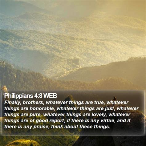 Philippians 48 Web Finally Brothers Whatever Things Are True