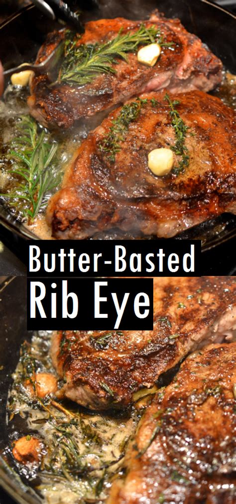 Flip and cook for another minute, still basting. Butter-Basted Rib Eye | Recipes Made Easy | Rib eye ...