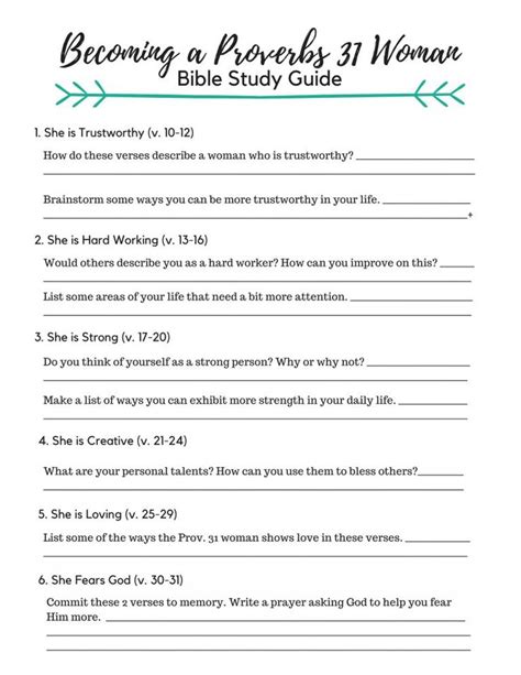 Proverbs Bible Study Printable Printable Blank World