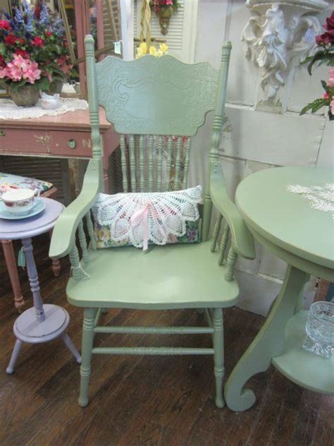 Hand Painted Pressed Back Chairwith Armsshabby Etsy Chair