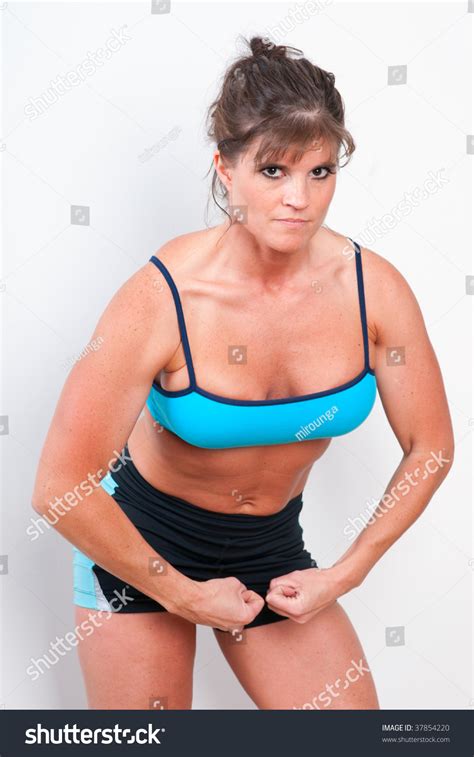 Mature Female Athlete Showing Off Her Stock Photo 37854220 Shutterstock