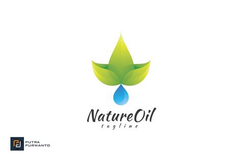 Nature Oil Logo Template Illustrator Templates Creative Market