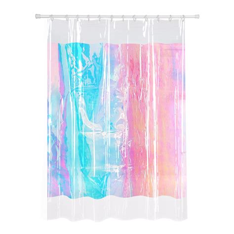 Mainstays Iridescent Chloride Free Peva Luminous Shower Curtain