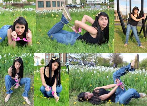 A Public Spring Cuffing With Ruth Medina Cuffed Outdoors