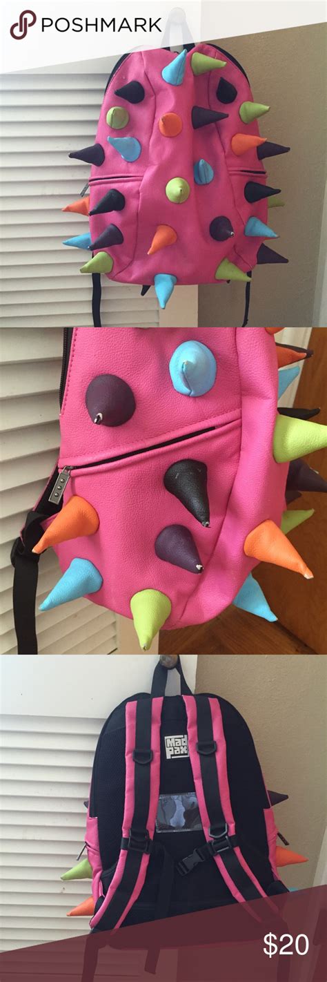 madpax spike backpack euc pink spikes backpack madpax pink backpack