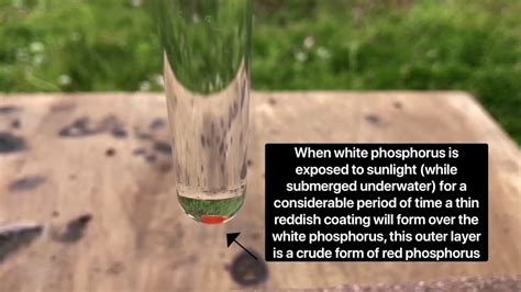 Turning White Phosphorus Into Red Phosphorus Using Sunlight Youtube