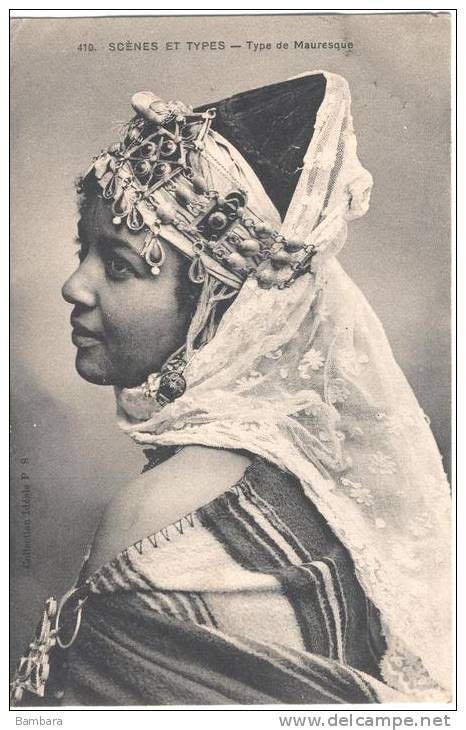 Jeune Maure African People Vintage Portraits Moorish