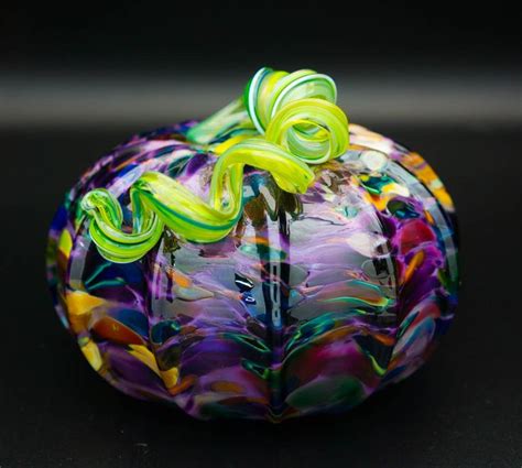 Blown Art Glass Pumpkins Holiday Centerpiece or Decor | Etsy | Glass
