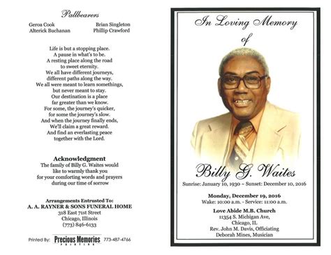 Billy G Waites Obituary Aa Rayner And Sons Funeral Home Hot Sex Picture