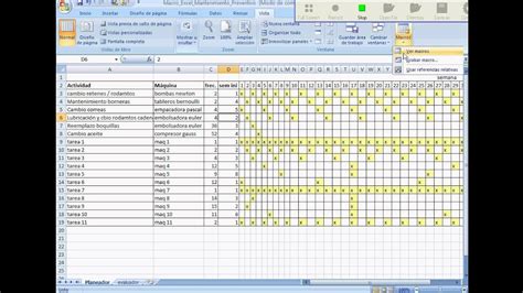 Cronograma Plan De Mantenimiento Preventivo En Excel For Beginners Theme Hill