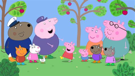 A collection of the top 18 peppa pig house wallpapers and backgrounds available for download for free. duck grandad dog daddy pig mummy pig george pig peppa pig ...