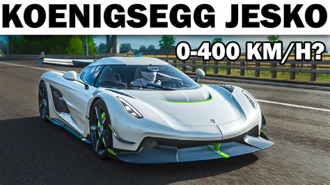 Longest Jump With The Fastest Car In Fh5 Jesko Top Speed Youtube