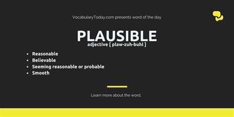 Plausible Meaning Usage Quotes And Social Examples
