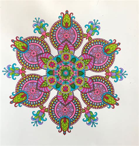 A Mandala Design From Kameliya Angelkovas “mandala Coloring Book 54