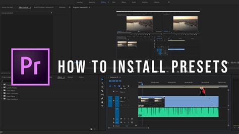 How To Easily Install Presets In Premiere Pro Cc 2020 Youtube