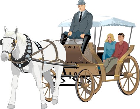 Horse Drawn Wagon Png Vector Psd And Clipart With Transparent