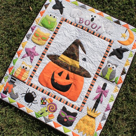 Happy Halloween Quilt Halloween Quilts Halloween Applique Halloween