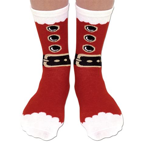 Santa Festive Holiday Socks Bits And Pieces