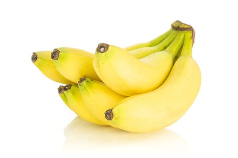 Fresh Yellow Banana Isolated On White Stock Photo Download Image Now