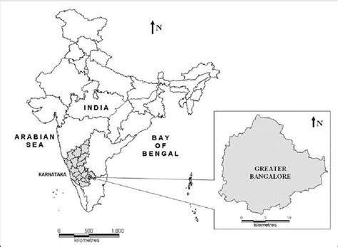 Regions are sorted in alphabetical order from level. A map of the study area: Bangalore, Karnataka, India. | Download Scientific Diagram