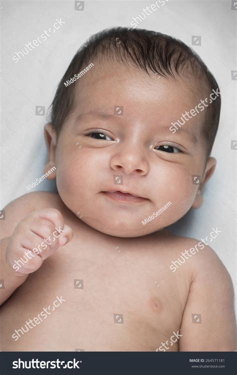 Newborn Baby Boy Sleeping His Bed Stock Photo 264571181 Shutterstock