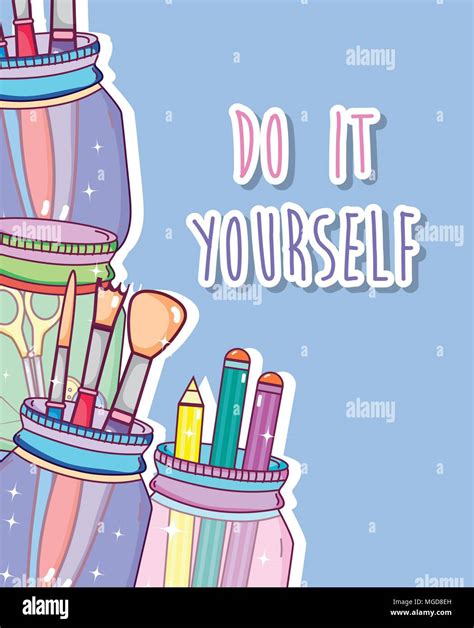 Do It Yourself Crafts Concept Stock Vector Image And Art Alamy