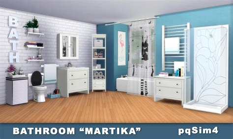 Sims 4 Ccs The Best Bathroom Martika By Pqsim4