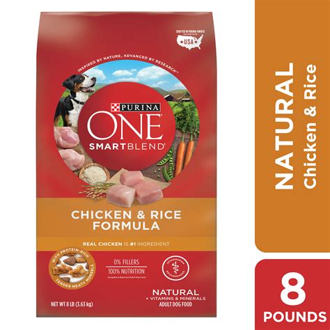 Purina One Natural Dry Dog Food Smartblend Chicken And Rice Formula 8