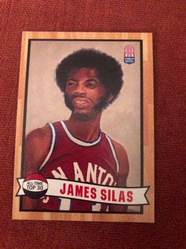 Brand New 2021 Lana Sports Aba Basketball Card James Silas San Antonio
