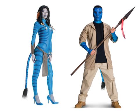 His And Hers Avatar Costume Avatar Costumes Adult Halloween Costumes Couple Halloween Costumes