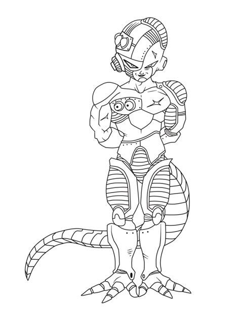 Coloring Pages Dragon Ball Z Frieza Form 3 Coloring Pages