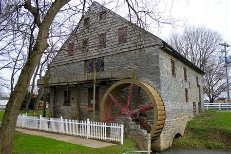 Herrs Mill Established 1738 Water Wheel Water Mill Old Grist Mill