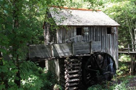 Water Powered Grist Mill In Its Original Location In Cades Cove