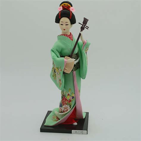 Buy 30cm Tall Japanese Vintage Kimono Asian Girl Model Geisha Doll Figurine A At Affordable