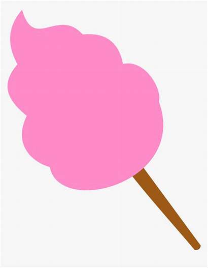 Candy Cotton Clipart Lollipop Carnival Pink Transparent