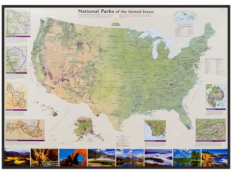 Parki Narodowe USA mapa ścienna x cm National Geographic