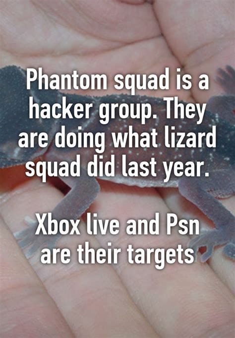 Phantom Squad Is A Hacker Group They Are Doing What Lizard Squad Did