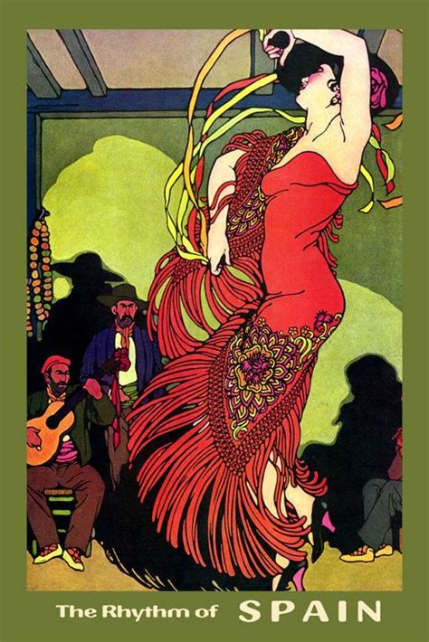 Flamenco Dancer Vintage Posters Vintage Poster Art Flamenco