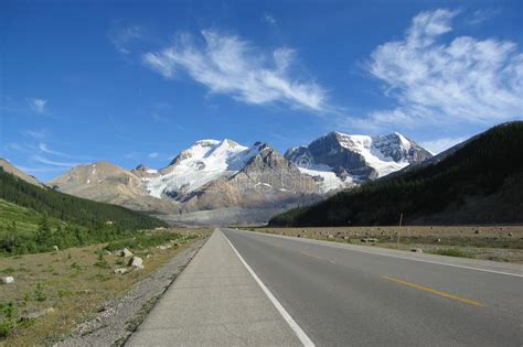 Jasper National Park Icefields Parkway And Canadian Rocky Mountains In