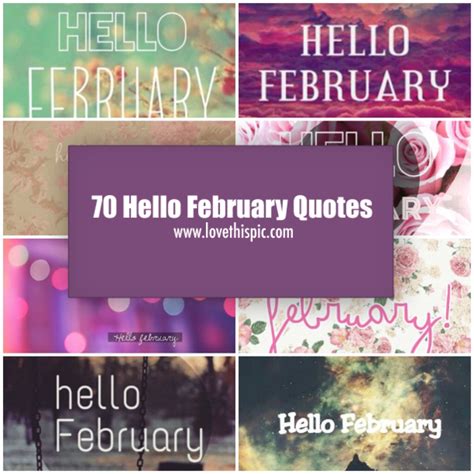 70 Hello February Quotes