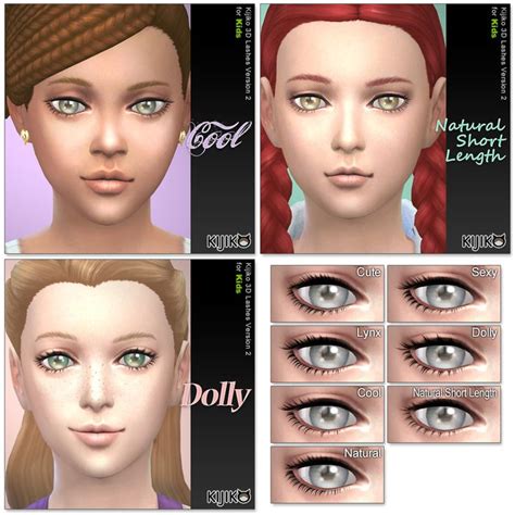 Kijiko Sims D Lashes Sims Cc Makeup