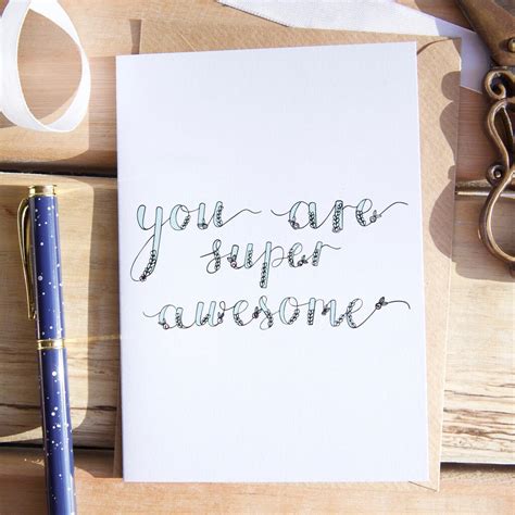 You Are Super Awesome Greeting Card Etsy
