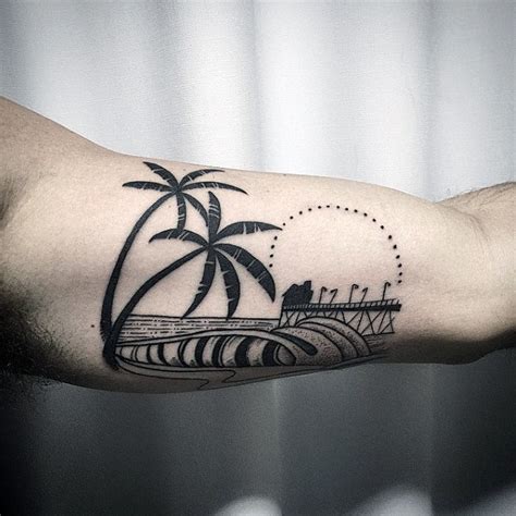Surf tattoos are emerging at the forefront of a modern ink revelation. 90 Surf Tattoos For Men - Oceanic Design Ideas