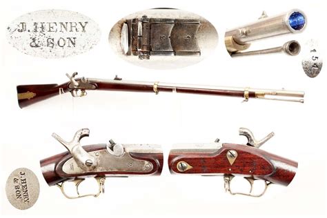 J Henry And Son Saber Rifle Scarce Civil War Militia Rifle For Saber