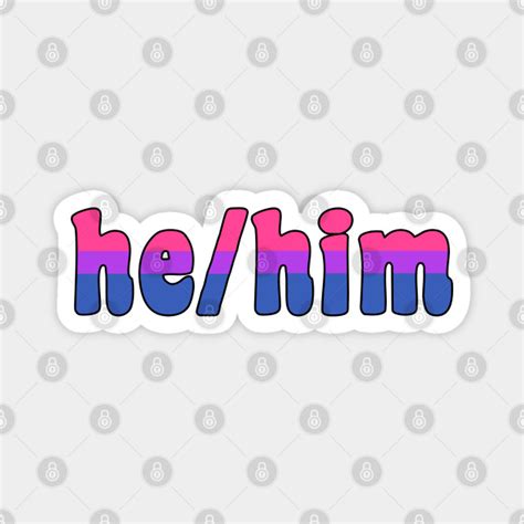 Hehim Pronouns With Bisexual Flag Pronouns Aimant Teepublic Fr