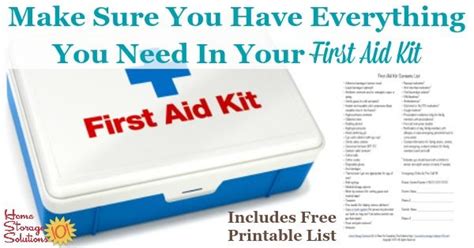 First Aid Kit Contents List What You Really Need First Aid Kit